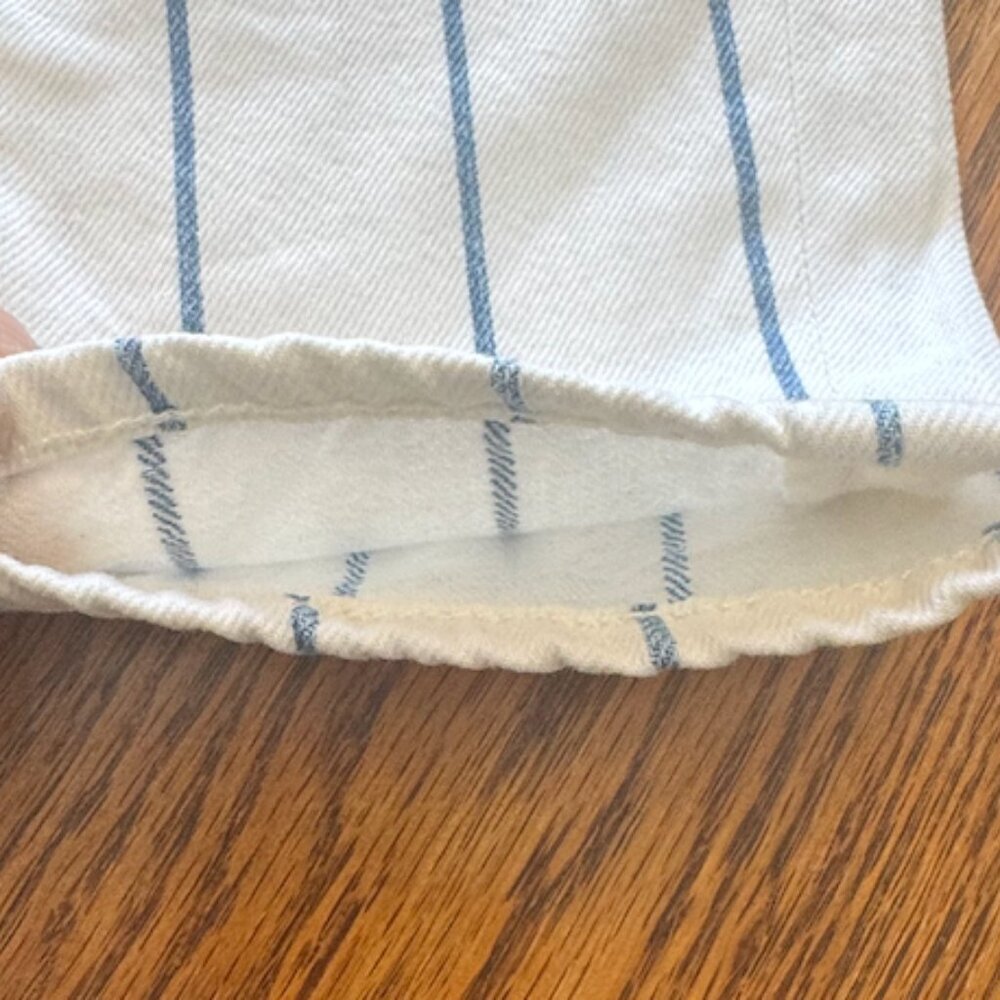 American Eagle White and blue stripped pants Size 0 - Picture 5 of 8